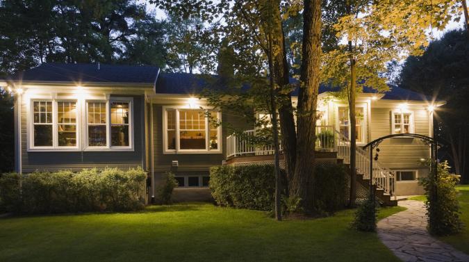 House in evening