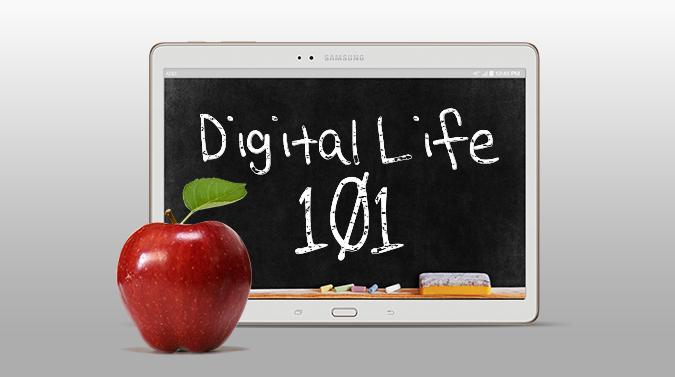 Digital Life 101 chalkboard