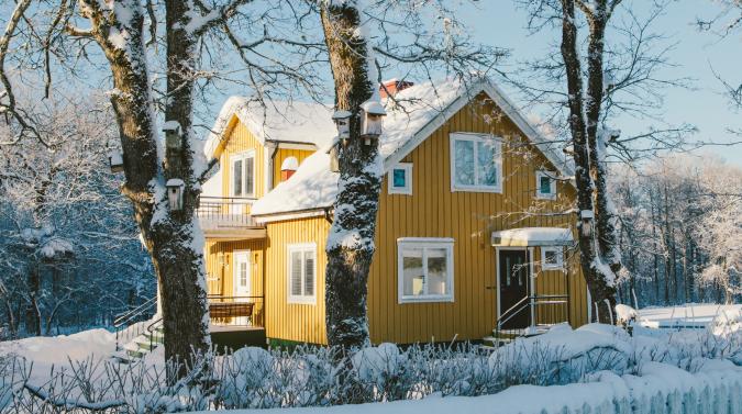 Home with snow